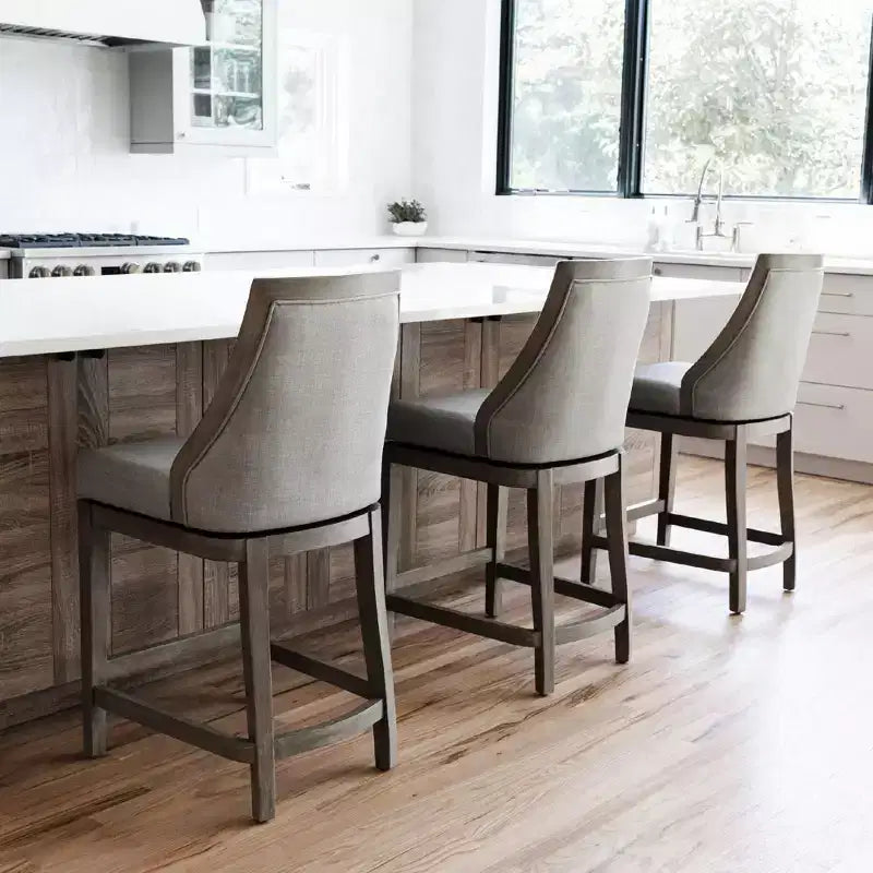 Maven Lane Vienna Bar Stool with Fabric Upholstery 31