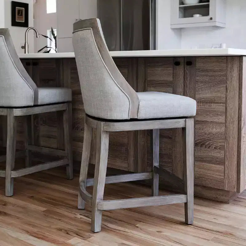 Maven Lane Vienna Bar Stool with Fabric Upholstery 31