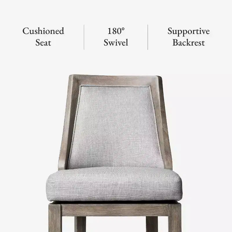 Maven Lane Vienna Bar Stool with Fabric Upholstery 31