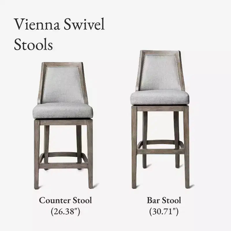 Maven Lane Vienna Bar Stool with Fabric Upholstery 31
