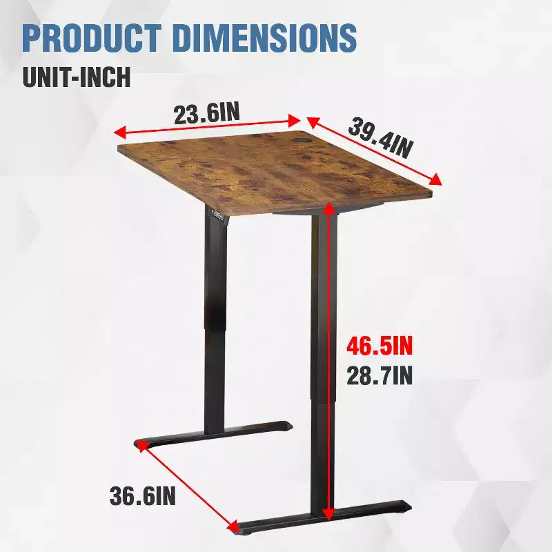 BestMassage Electric Standing Desk Adjustable Height Computer Desk Office Desk