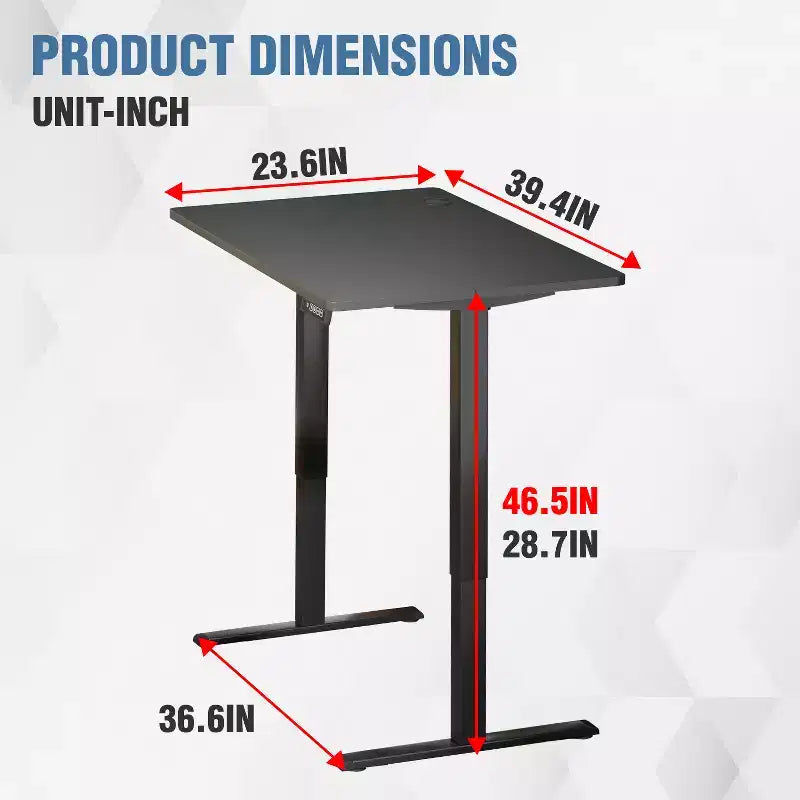 BestMassage Electric Standing Desk Adjustable Height Computer Desk Office Desk