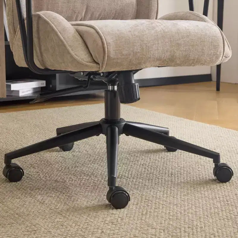 Karl Home Black PU High Back Adjustable Indoor Leisure Swivel Chair