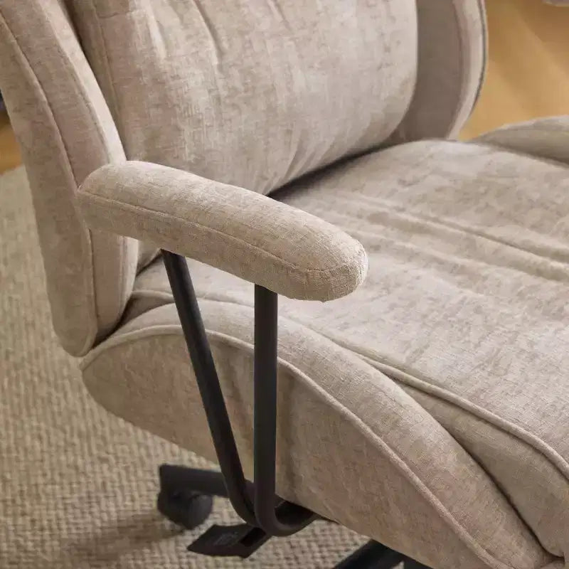 Karl Home Black PU High Back Adjustable Indoor Leisure Swivel Chair