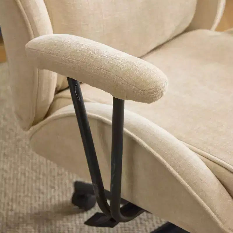 Karl Home Black PU High Back Adjustable Indoor Leisure Swivel Chair