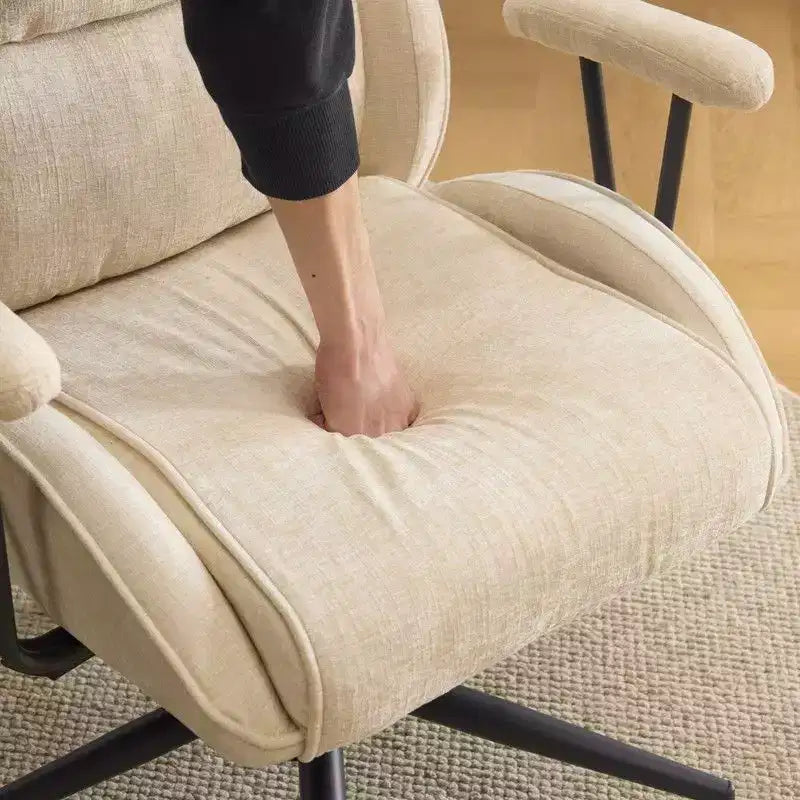 Karl Home Black PU High Back Adjustable Indoor Leisure Swivel Chair