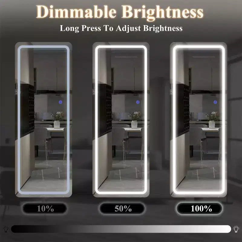Dovelina LED Rectangle Full Length Mirror Standing Mirror