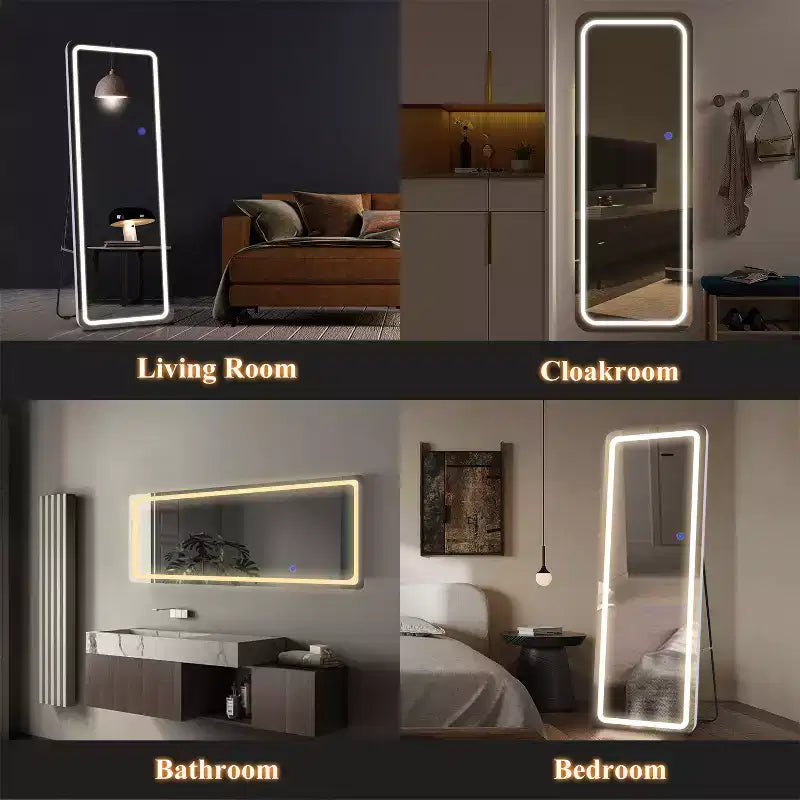 Dovelina LED Rectangle Full Length Mirror Standing Mirror