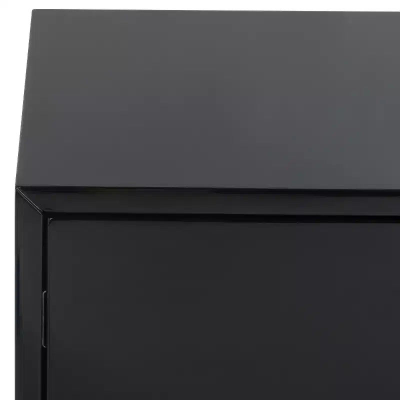 Lucian 3-Drawer Nightstand - SFV3559 - Black/Brass - Safavieh Couture
