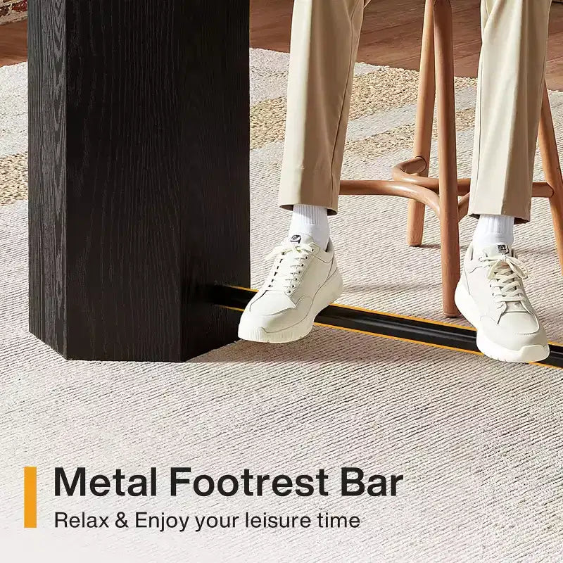 Lantine 70.9 Extra Long Bar Table, Industrial Counter Height Table, Rectangular Bar Height Tables for Kitchen, Dining Room, Pub
