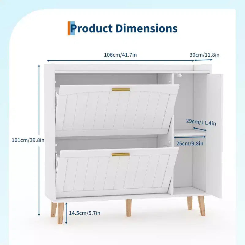 Cabinet, Adjustable Shelf Storage Organiser for Hallway, Bedroom, Living Room