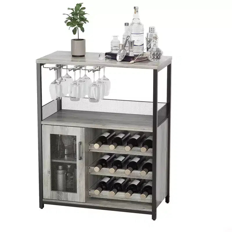 Wine cabinet adjustable detachable storage cabinet for both kitchen and living room