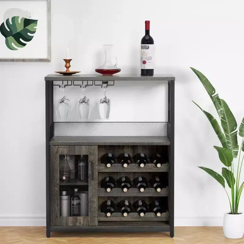 Wine cabinet adjustable detachable storage cabinet for both kitchen and living room