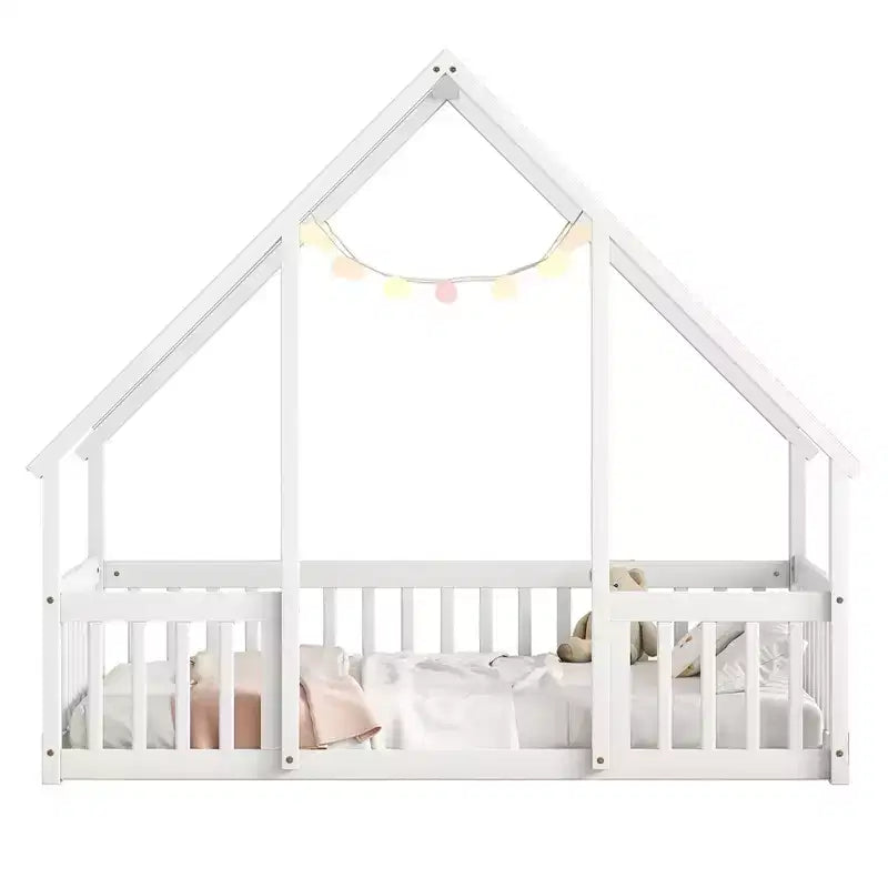MAYEERTY King Loft Bed Under-Bed Storage High Weight Capacity Heavy-Duty Metal