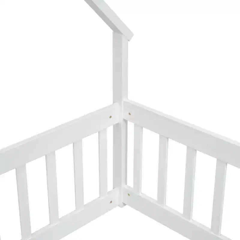 MAYEERTY King Loft Bed Under-Bed Storage High Weight Capacity Heavy-Duty Metal
