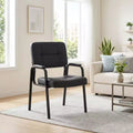 BestMassage Leather Guest Chair, 250 lbs Capacity, Easy-Clean Reception Chair for Office, Waiting Room & Home