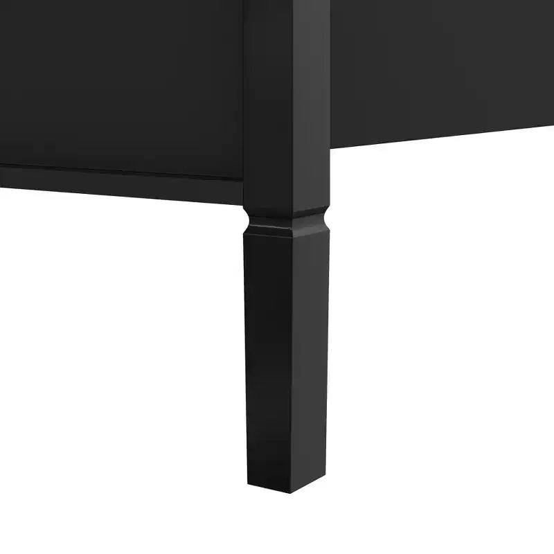 GDFStudio Flores Wooden Canopy Platform Bed with Headboard and Support Legs
