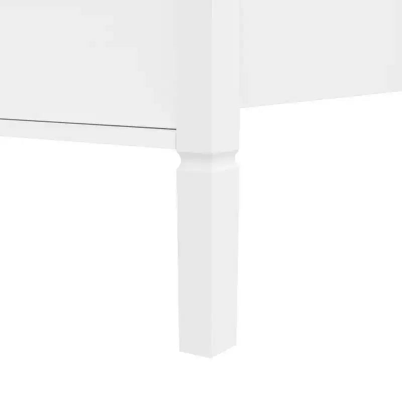 GDFStudio Flores Wooden Canopy Platform Bed with Headboard and Support Legs